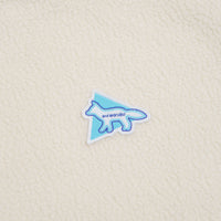 and wander x Maison Kitsune Pullover Fleece Sweatshirt in White thumbnail