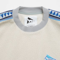 and wander x Maison Kitsune Pullover Fleece Sweatshirt in White thumbnail