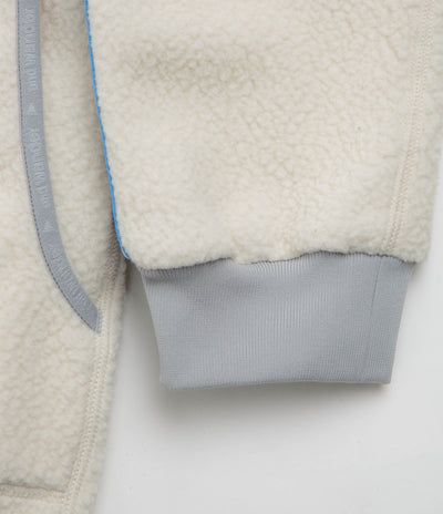 and wander x Maison Kitsune Pullover Fleece Sweatshirt in White