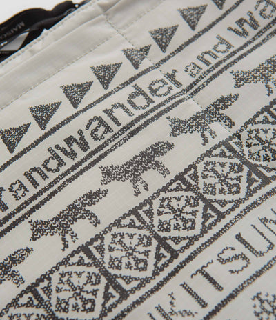 and wander x Maison Kitsune Sacoche in Light Beige