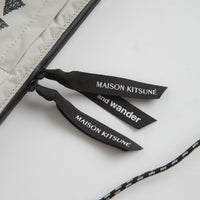 and wander x Maison Kitsune Sacoche in Light Beige thumbnail