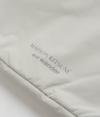 and wander x Maison Kitsune Sacoche in Light Beige