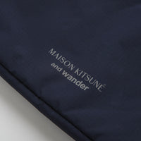 and wander x Maison Kitsune Sacoche in Navy thumbnail