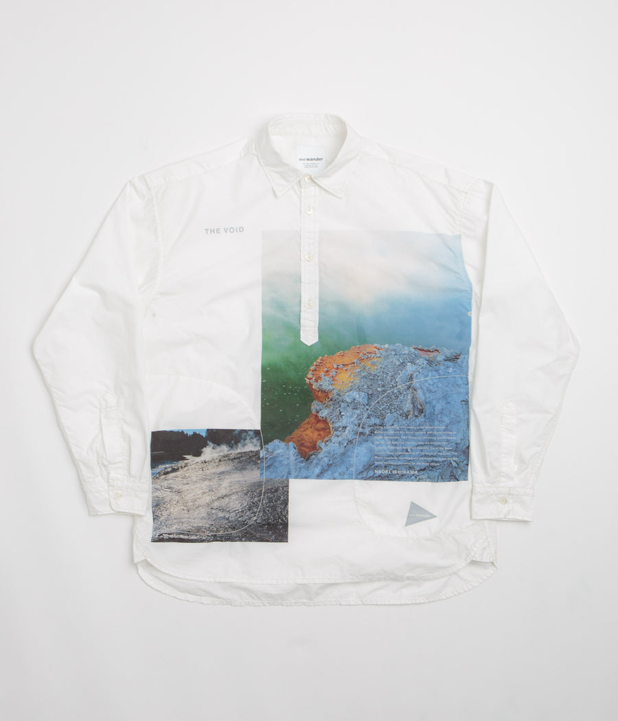 and wander x Naoki Ishikawa The Void Sea Shirt - White