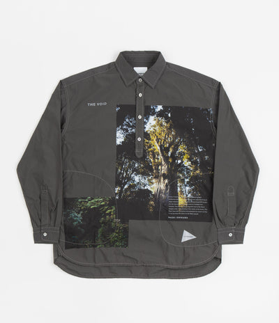 and wander x Naoki Ishikawa The Void Tree Shirt in Charcoal