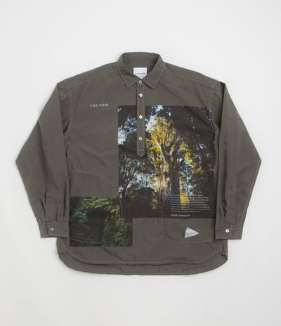 and wander x Naoki Ishikawa The Void Tree Shirt in Charcoal