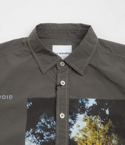 and wander x Naoki Ishikawa The Void Tree Shirt in Charcoal
