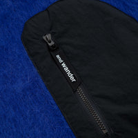 and wander Jacquard Shaggy Knit Crewneck Sweatshirt - Blue thumbnail