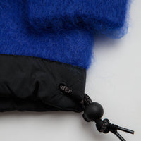 and wander Jacquard Shaggy Knit Crewneck Sweatshirt - Blue thumbnail