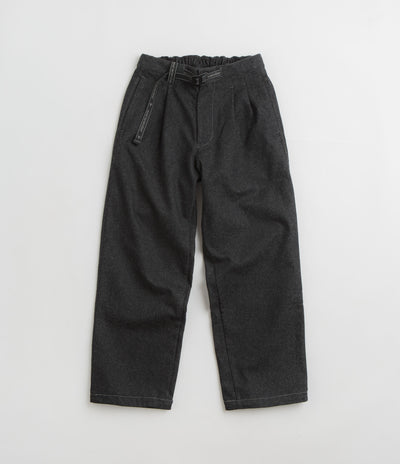 and wander x Maison Kitsune Cotton Wool Pants in Charcoal
