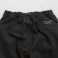 and wander x Maison Kitsune Cotton Wool Pants in Charcoal thumbnail