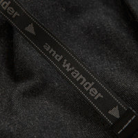 and wander x Maison Kitsune Cotton Wool Pants in Charcoal thumbnail