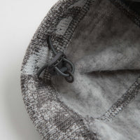 and wander x Maison Kitsune Fox Checkers Pullover Fleece in Grey thumbnail