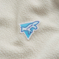 and wander x Maison Kitsune Pullover Fleece Sweatshirt in White thumbnail