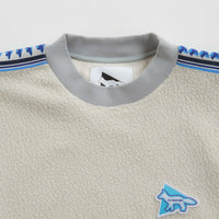 and wander x Maison Kitsune Pullover Fleece Sweatshirt in White thumbnail