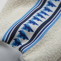 and wander x Maison Kitsune Pullover Fleece Sweatshirt in White thumbnail