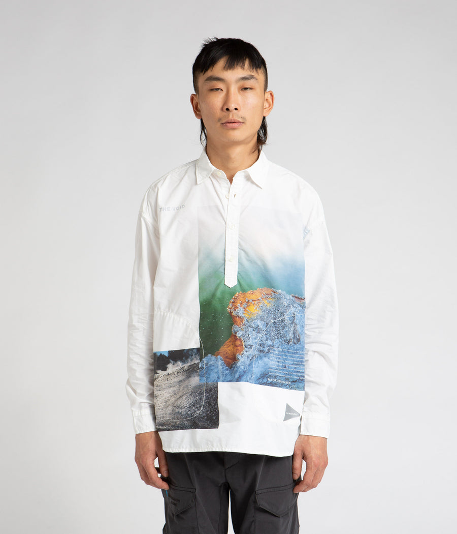 and wander x Naoki Ishikawa The Void Sea Shirt in White