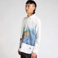 and wander x Naoki Ishikawa The Void Sea Shirt in White thumbnail