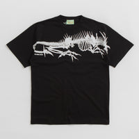 Aries Acid Dragon Skelator T-Shirt in Black thumbnail