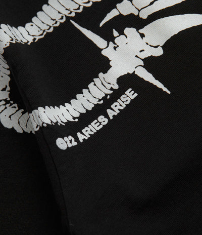 Aries Acid Dragon Skelator T-Shirt in Black