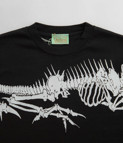 Aries Acid Dragon Skelator T-Shirt in Black