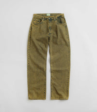 Aries Acid Wash Batten Jeans in Gold