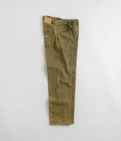 Aries Acid Wash Batten Jeans in Gold
