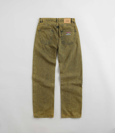 Aries Acid Wash Batten Jeans in Gold