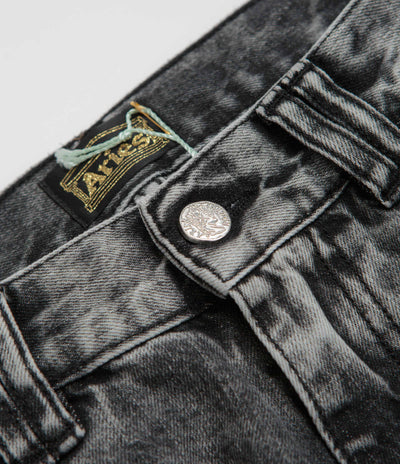 Aries Acid Wash Carpenter Jeans in Black