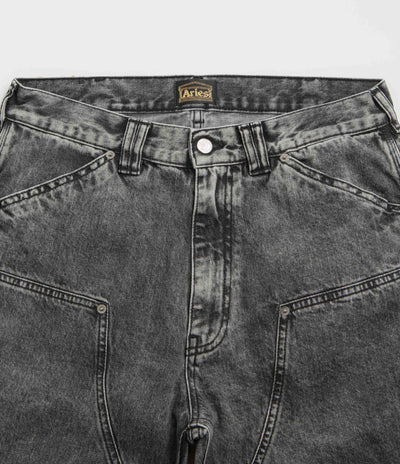 Aries Acid Wash Carpenter Jeans in Black
