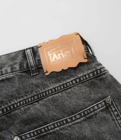 Aries Acid Wash Carpenter Jeans in Black