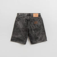 Aries Acid Wash Denim Shorts in Black thumbnail