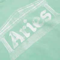 Aries Aged Ancient Column Crewneck Sweatshirt in Aqua thumbnail