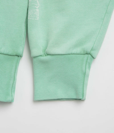 Aries Aged Ancient Column Crewneck Sweatshirt in Aqua