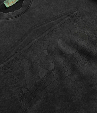 Aries Aged Ancient Column Crewneck Sweatshirt in Black
