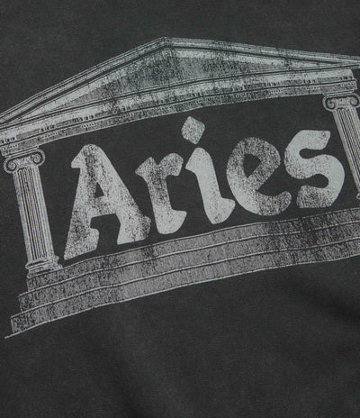 Aries Aged Ancient Column Crewneck Sweatshirt - Black / White