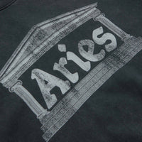 Aries Aged Ancient Column Crewneck Sweatshirt in Black and White thumbnail