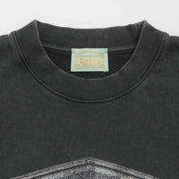 Aries Aged Ancient Column Crewneck Sweatshirt - Black / White thumbnail