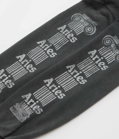 Aries Aged Ancient Column Crewneck Sweatshirt - Black / White