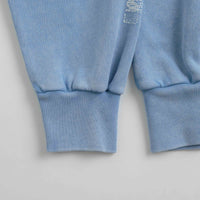 Aries Aged Ancient Column Crewneck Sweatshirt in Pale Blue thumbnail
