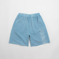 Aries Aged Ancient Column Sweat Shorts - Pale Blue thumbnail
