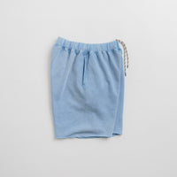 Aries Aged Ancient Column Sweat Shorts in Pale Blue thumbnail