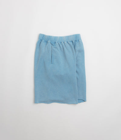 Aries Aged Ancient Column Sweat Shorts - Pale Blue