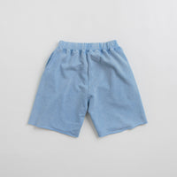 Aries Aged Ancient Column Sweat Shorts in Pale Blue thumbnail