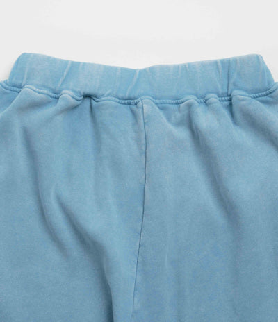 Aries Aged Ancient Column Sweat Shorts - Pale Blue