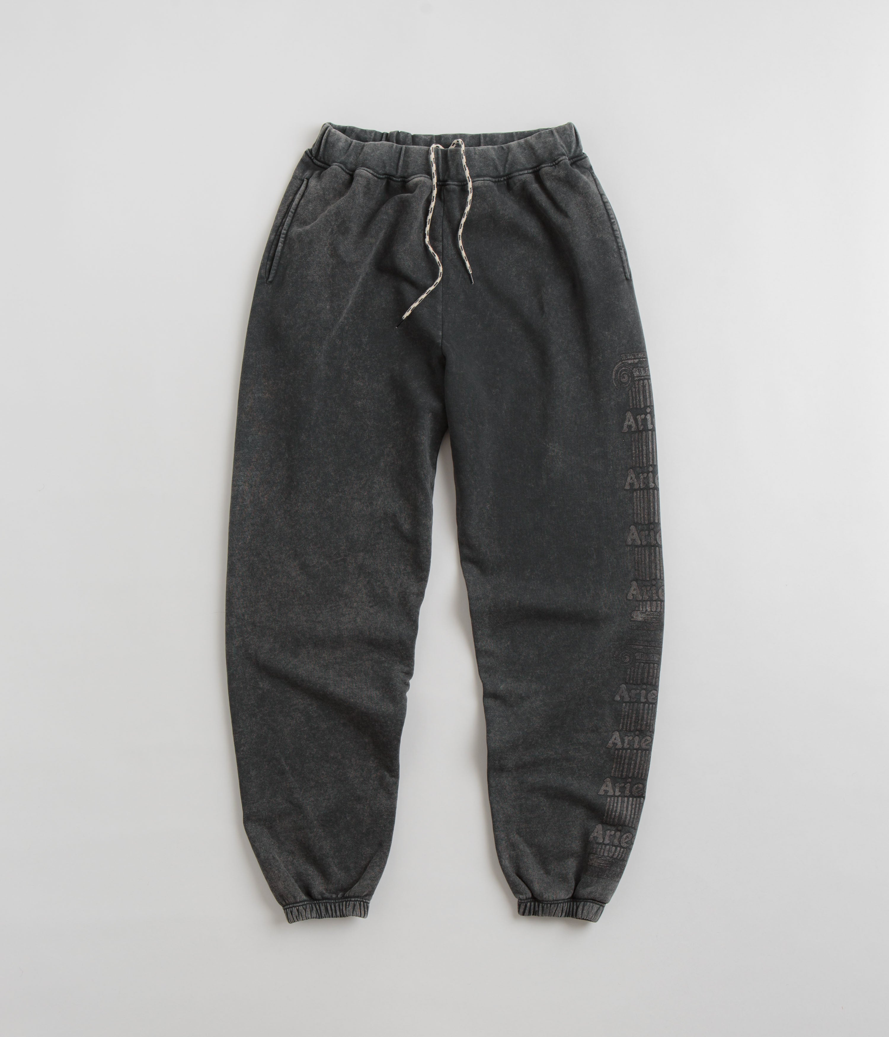 Aries Aged Ancient Column Sweatpants in Black