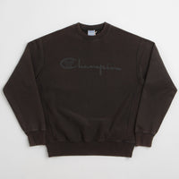 Aries x Champion Decentralised Crewneck Sweatshirt in Black thumbnail