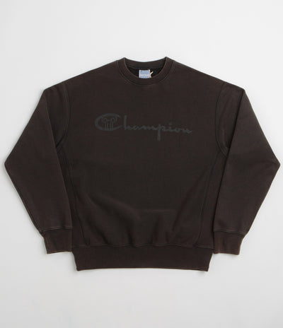 Aries x Champion Decentralised Crewneck Sweatshirt in Black