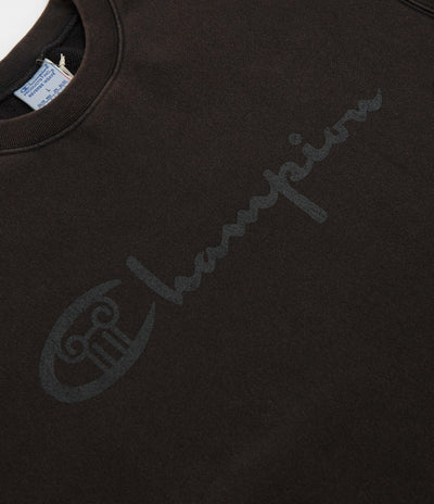 Aries x Champion Decentralised Crewneck Sweatshirt in Black