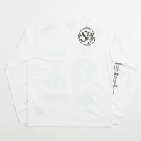 Aries x Champion Sponsor Long Sleeve T-Shirt in White thumbnail